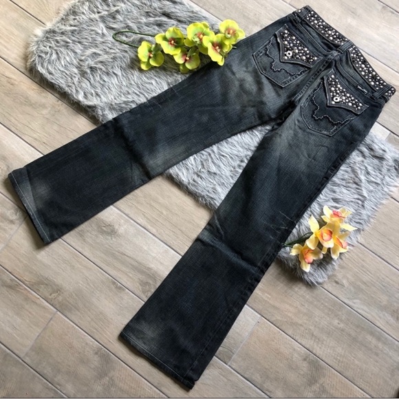 Miss Me Studded jeans style jp42888 size 27 - Picture 1 of 4